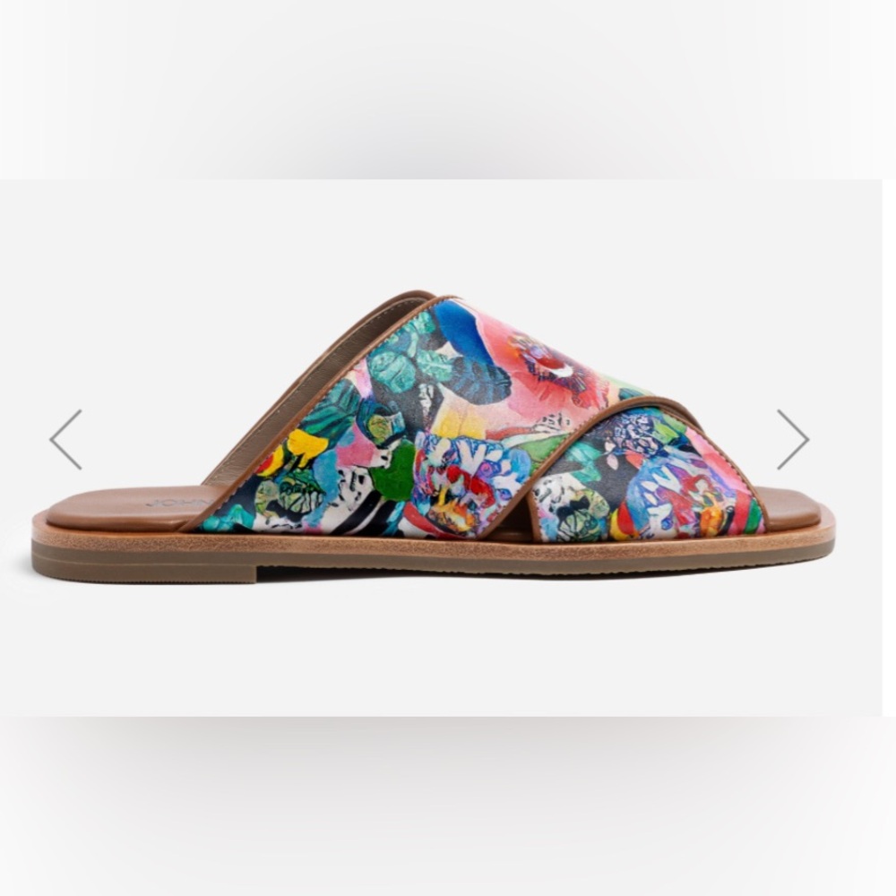 Johnny Was Leather Floral Sandals Size 8 NWT PRICE IS FIRM.